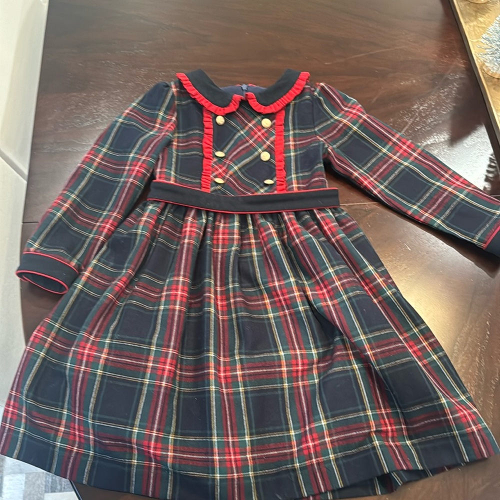 Patachou girls plaid holiday dress. Size 6
